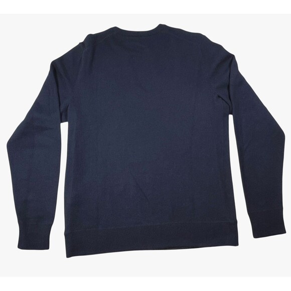 Rag & Bone Merino Wool Crewneck Sweater Arm Lt Color Block Size Medium Navy Blue - Picture 2 of 13